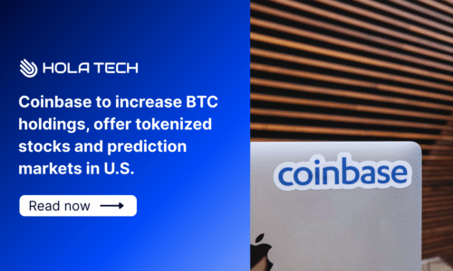 Coinbase to increase BTC holdings, offer tokenized stocks and prediction markets in U.S.