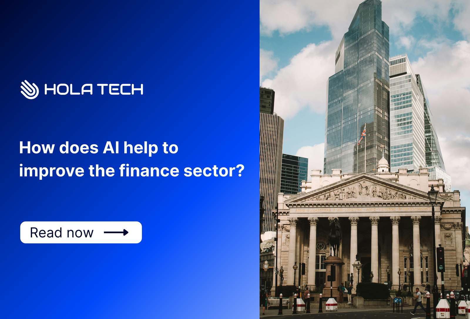 How does AI help to improve the finance sector?