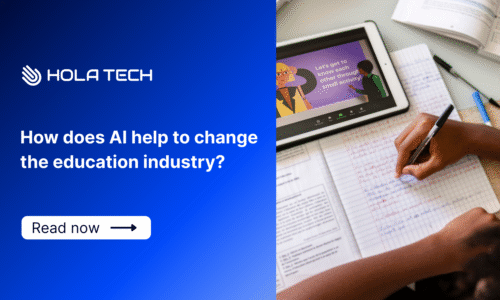 How does AI help to change the education industry?