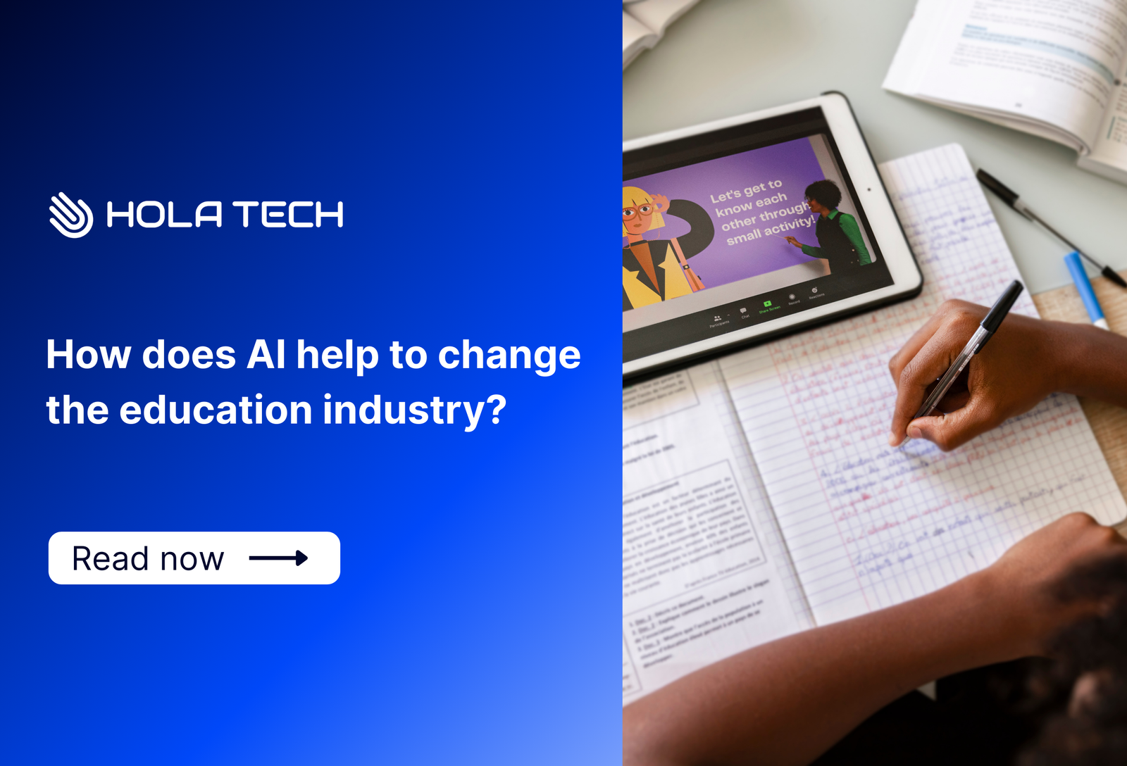 How does AI help to change the education industry?