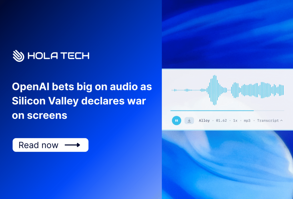 OpenAI bets big on audio as Silicon Valley declares war on screens