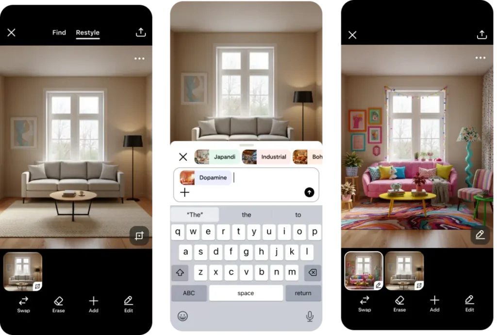 Pinterest launches Restyle AI
