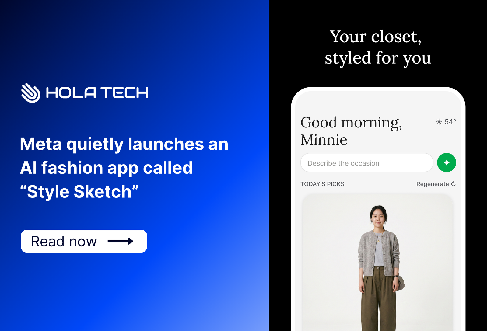 Meta quietly launches an AI fashion app called “Style Sketch”